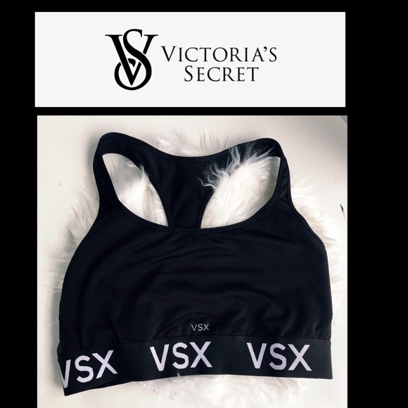 Victoria's Secret Other - VSX Victoria’s Secret Black Workout Sports Bra